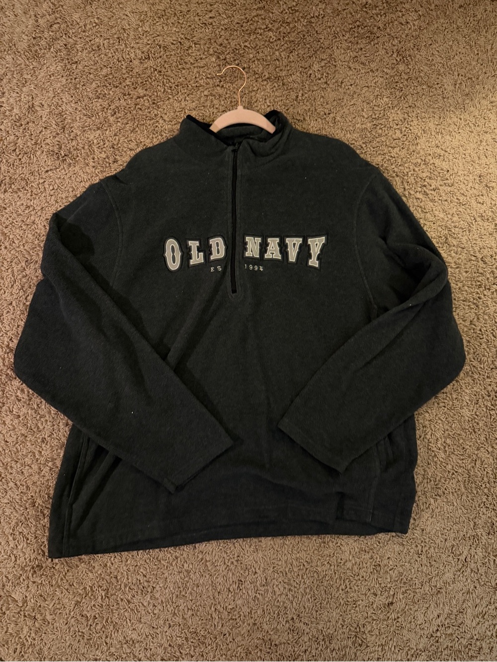 Old Navy Black Full-Zip Sherpa Fleece Jacket